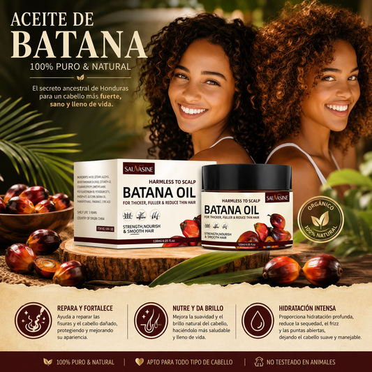 Aceite de Batana 100 % Puro y Natural | Nutrición, Reparación e Hidratación para Todo Tipo de Cabello