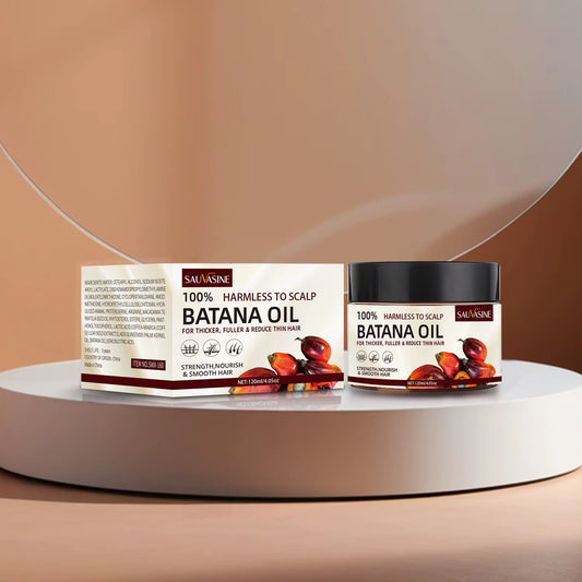 Raw Batana Oil for Hair Growth 100% Pure and Natural Batana Oil for Treating Hair Loss Anti-Breakage Hair Loss Treatment