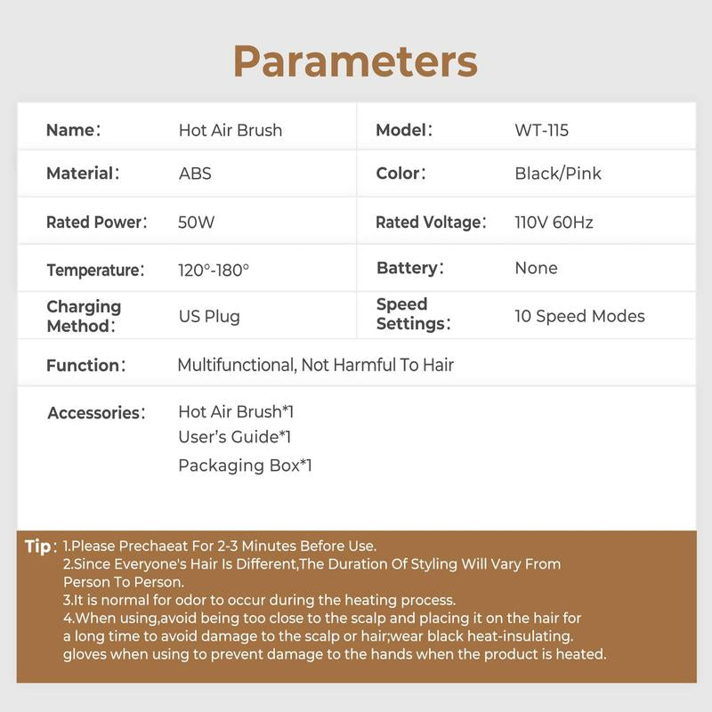 1.5 Inch Thermal Brush, Heated round Brush with LCD Display, round Brush Makes Hair Shinier & Smoother for Beach Waves, Hair Styling Tools, Halloween Christmas Gift, Fall Essentials, Ideal Winter Gift