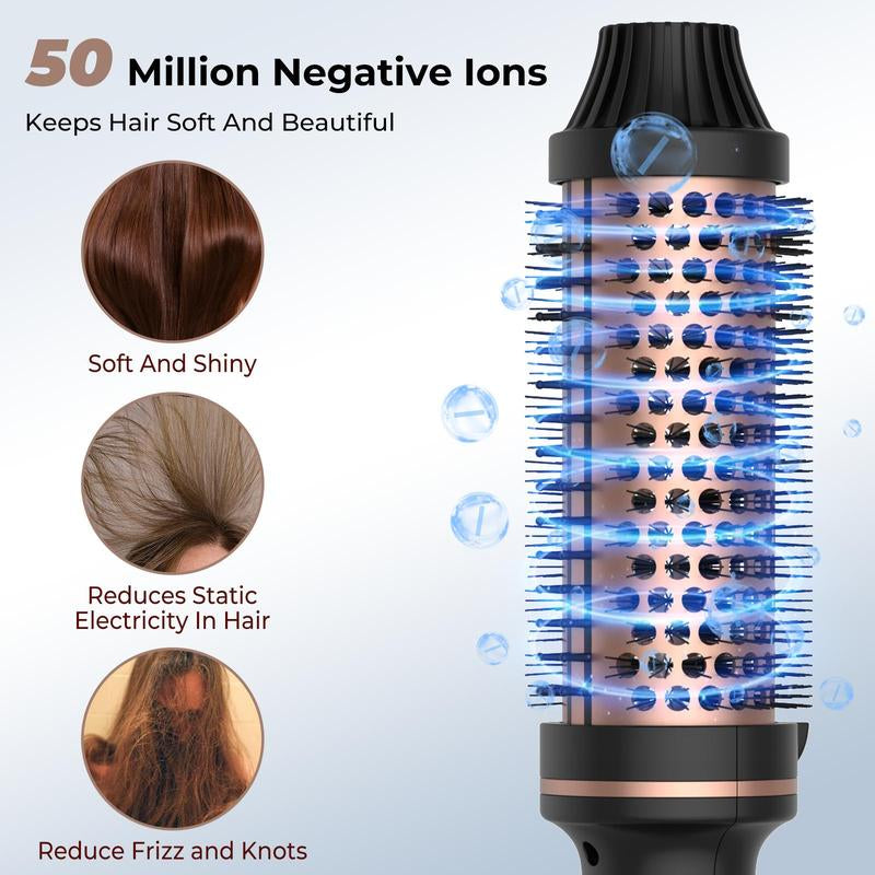 1.5 Inch Thermal Brush, Heated round Brush with LCD Display, round Brush Makes Hair Shinier & Smoother for Beach Waves, Hair Styling Tools, Halloween Christmas Gift, Fall Essentials, Ideal Winter Gift